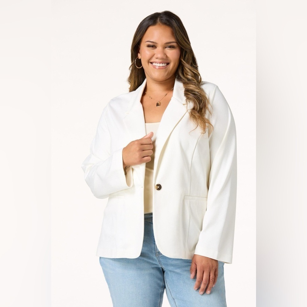 Cato ivory one button blazer size XL new with tags